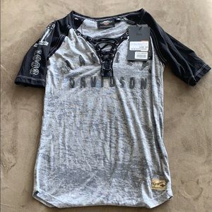 NWT Harley Davidson burnout shirt